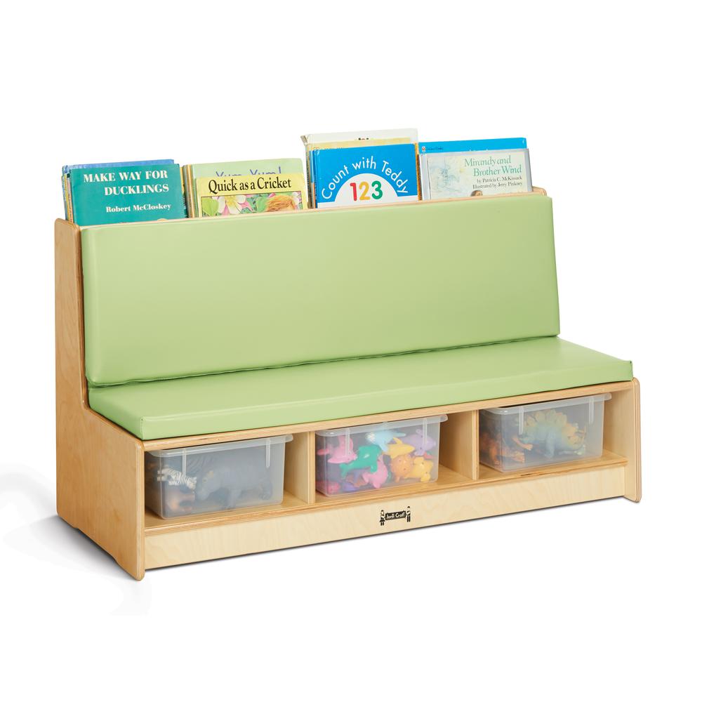 Jonti-Craft® Literacy Couch - Key Lime. Picture 2