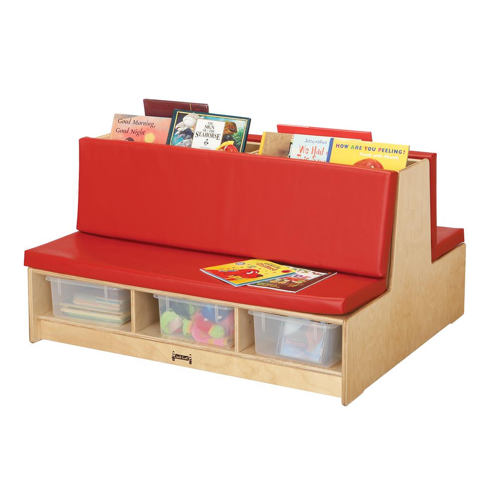 Read-a-Round Couch - Red. Picture 1