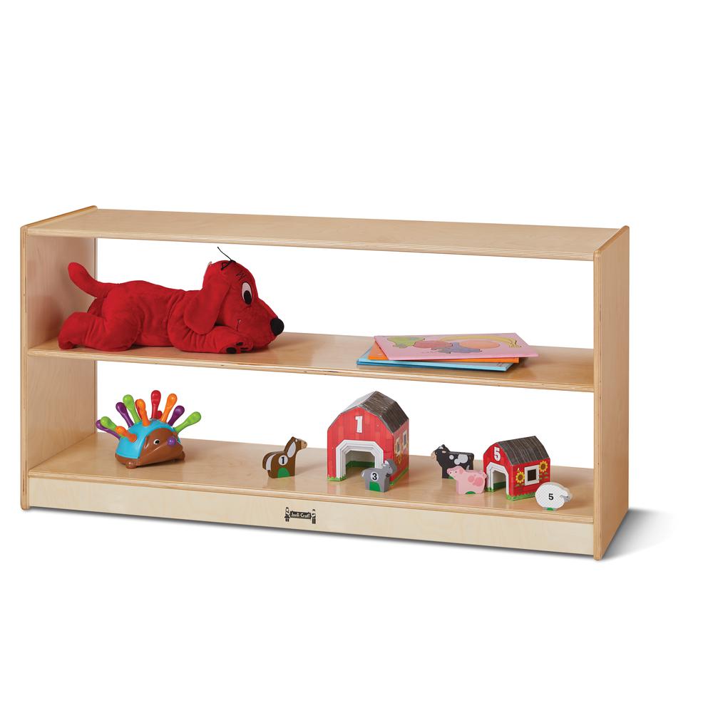Jonti-Craft® Toddler Fixed Straight-Shelf with See-Thru Back. Picture 2
