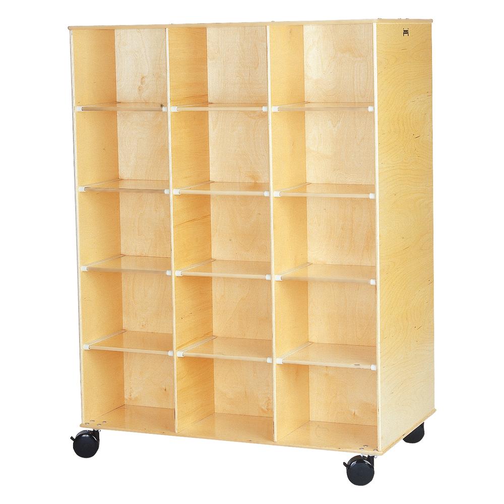 Big Twin Storage Cabinet, 48w x 29d x 29-1/2h, Birch. Picture 1