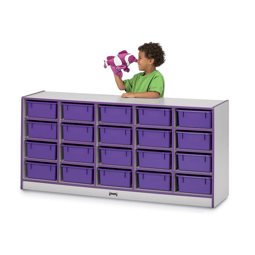 25 Tub Mobile Storage - without Tubs - Blue. Picture 3