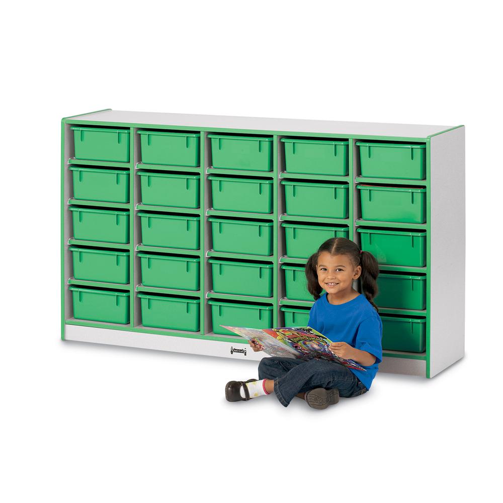 20 Tub Mobile Storage - with Tubs - Teal. Picture 4