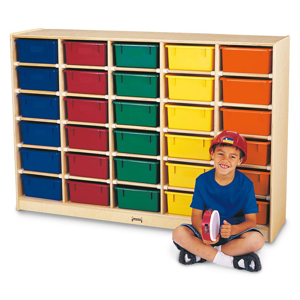 30 Tub Mobile Storage - with Colored Tubs. Picture 5