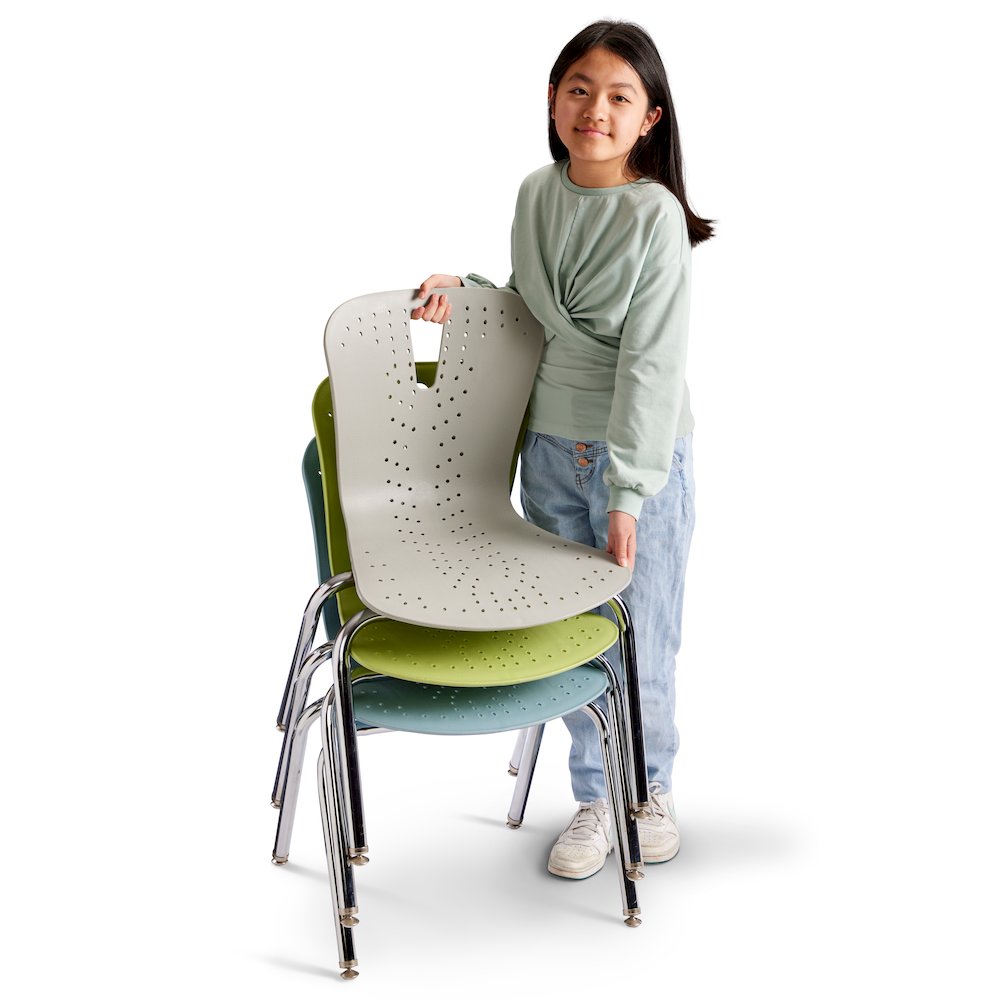 Berries Flow Chair - 14" Seat Height - Gray. Picture 4