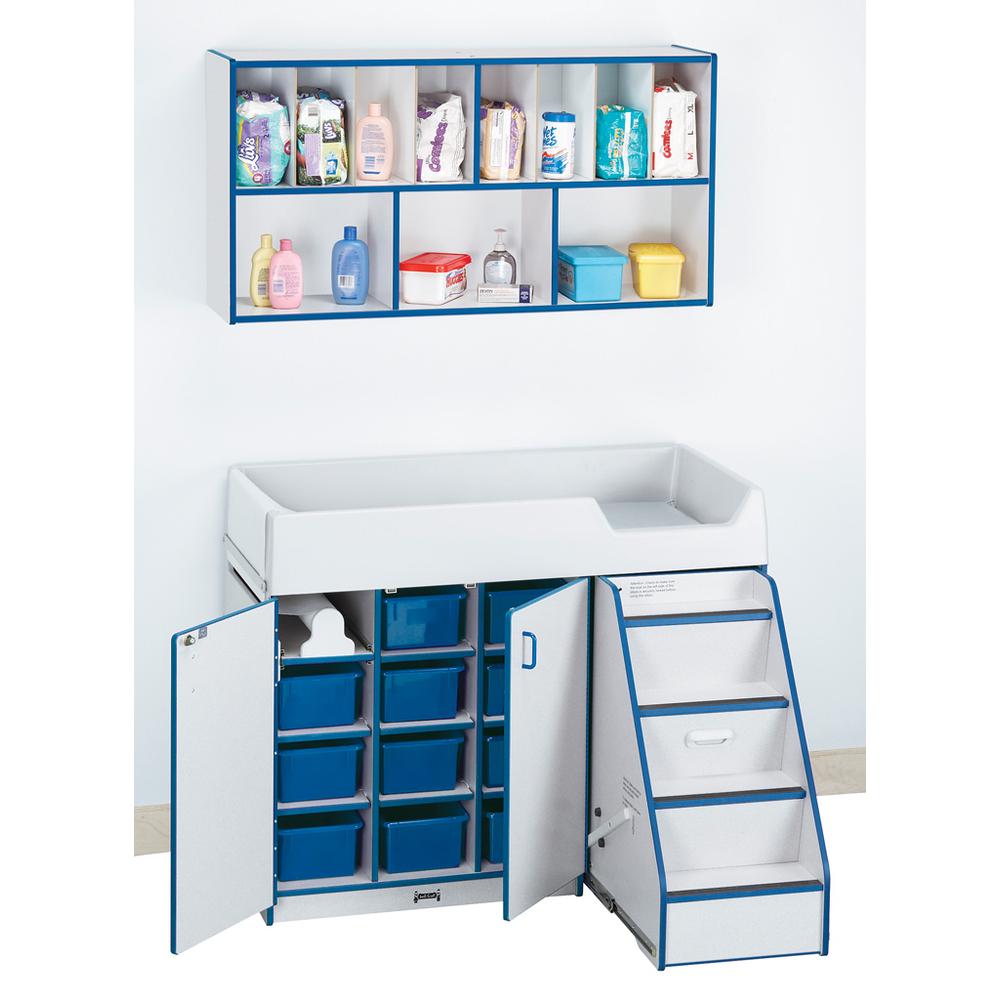 Diaper Changer with Stairs - Right - Navy. Picture 1