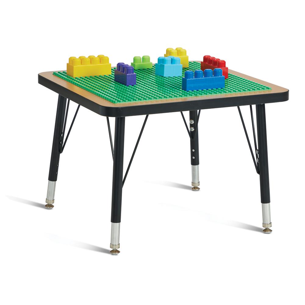 Jonti-Craft® Adjustable Building Table – Preschool Brick Compatible – 15-24"H. Picture 1