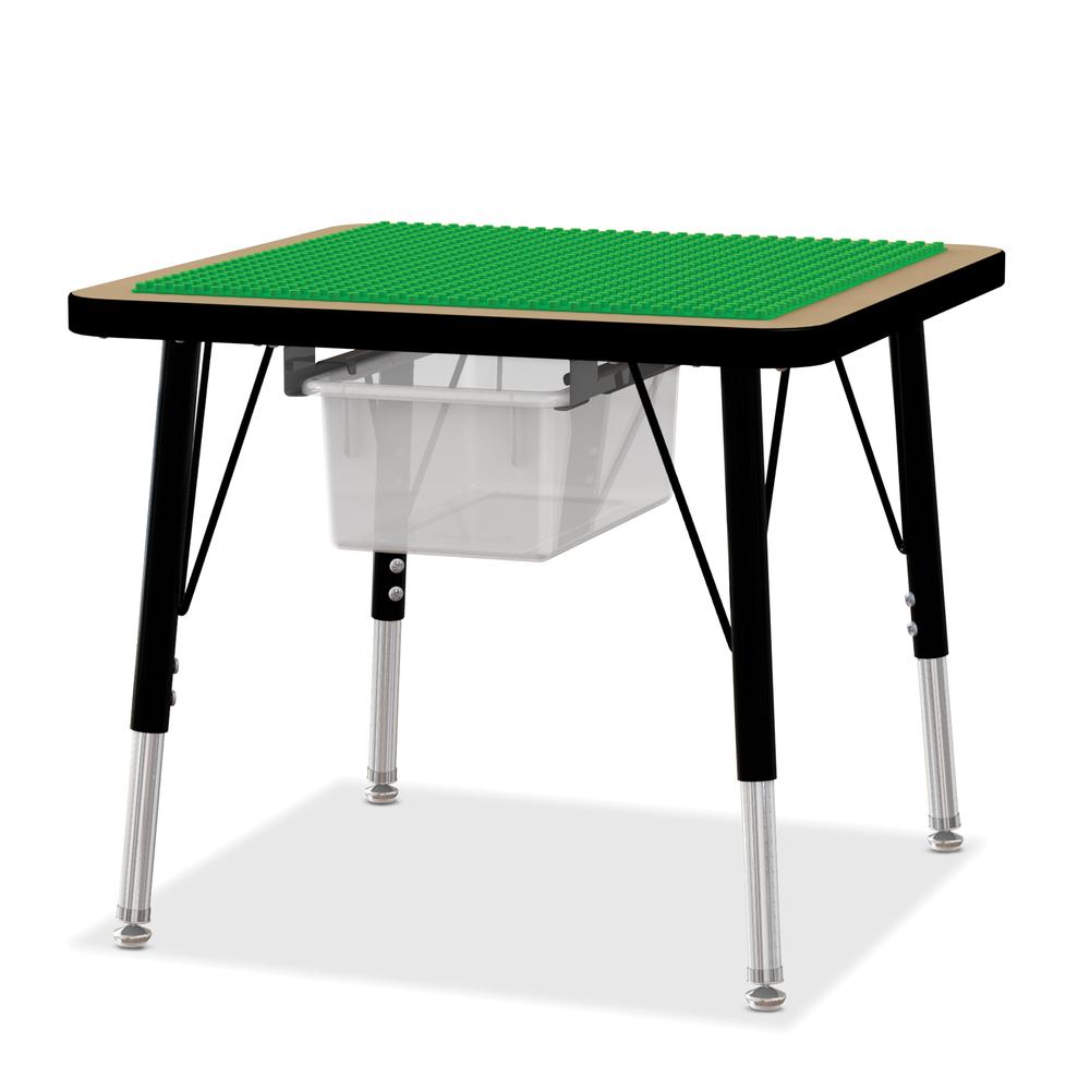 Jonti-Craft® Adjustable Building Table – Preschool Brick Compatible – 15-24"H. Picture 2