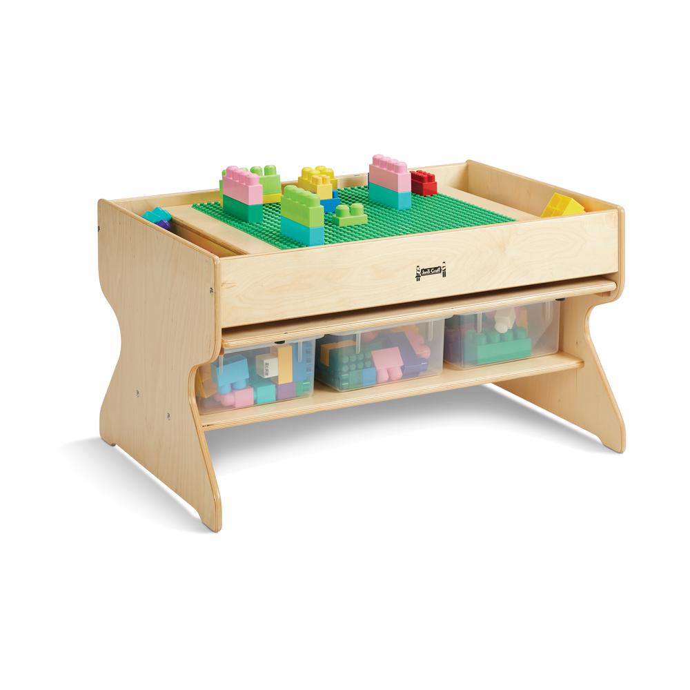 Jonti-Craft® Deluxe Building Table  - Preschool Brick Compatible. Picture 2