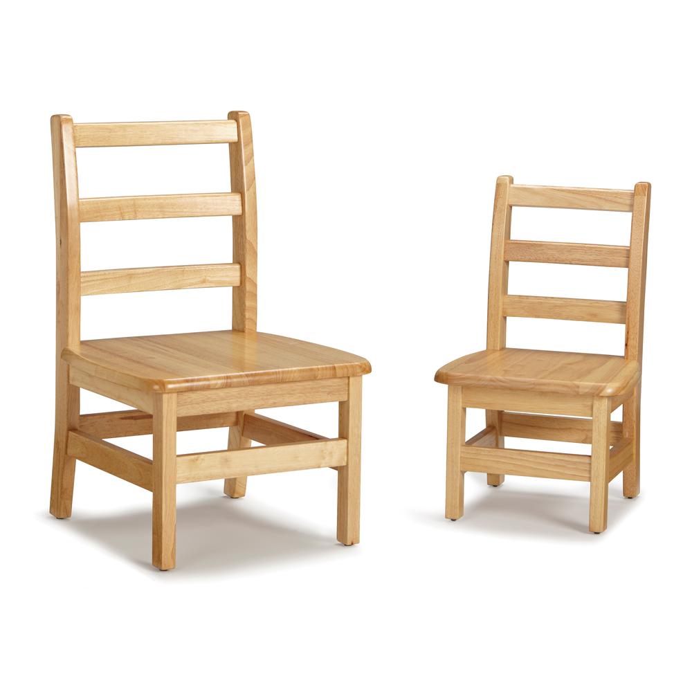 Instructor’s Ladderback Chair Pair - 12" Height. Picture 4