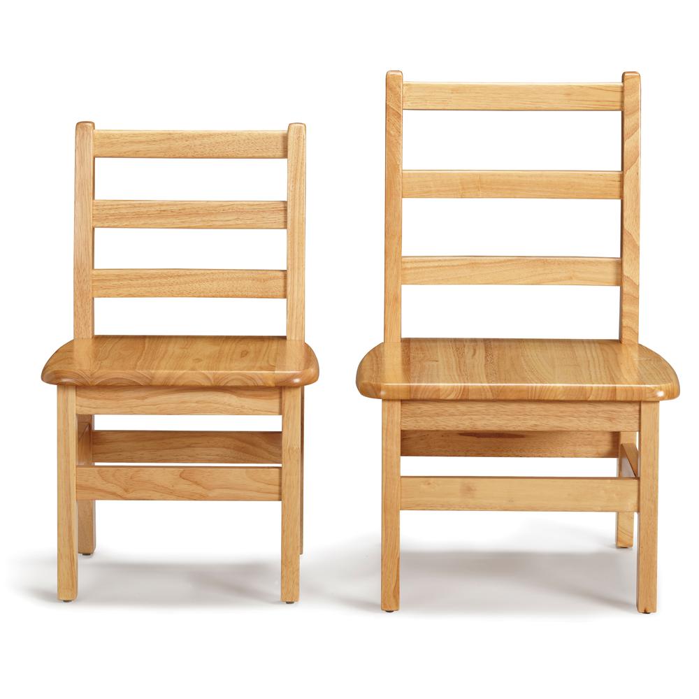 Instructor’s Ladderback Chair Pair - 12" Height. Picture 2