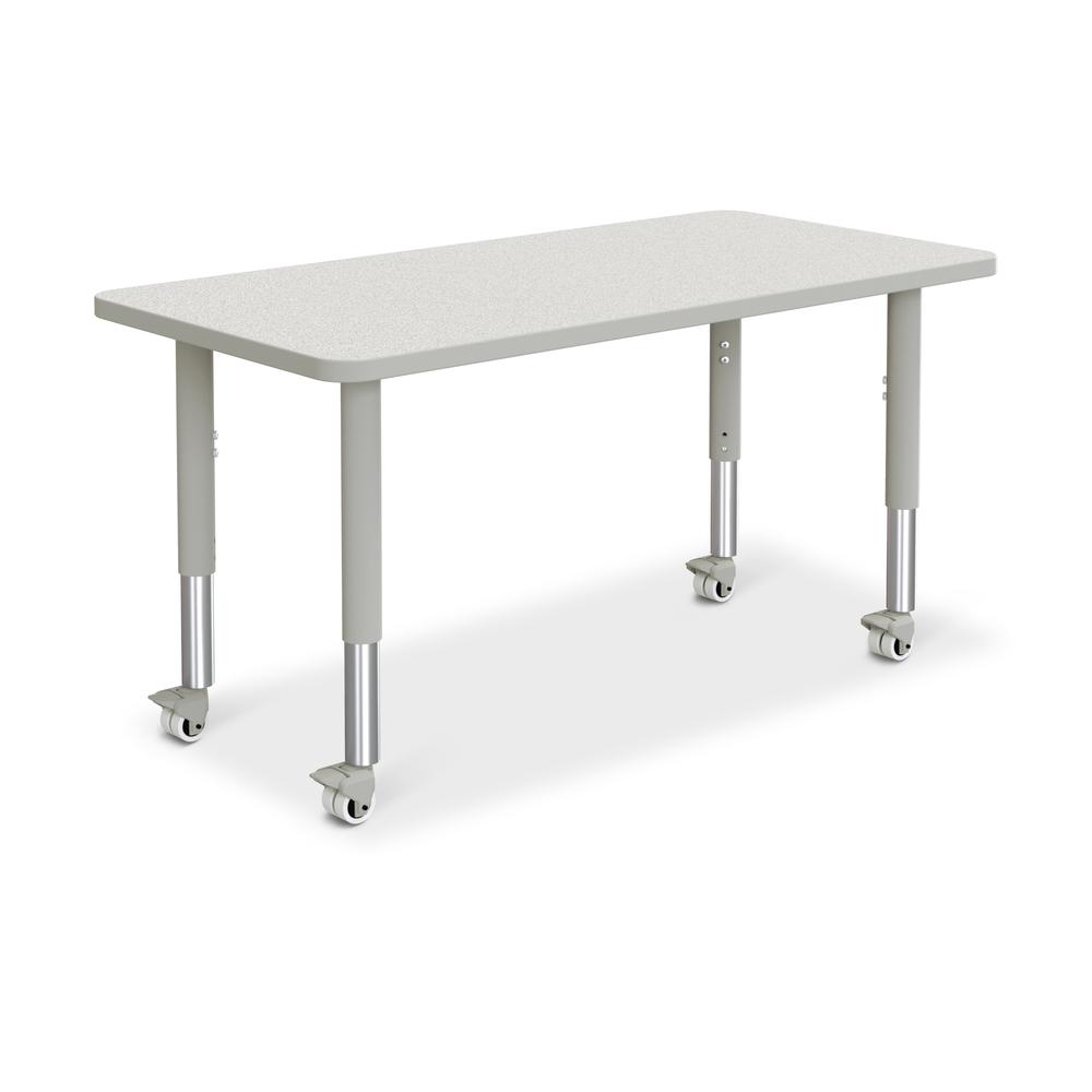 Rectangle Activity Table - 24" X 48", Mobile. Picture 1