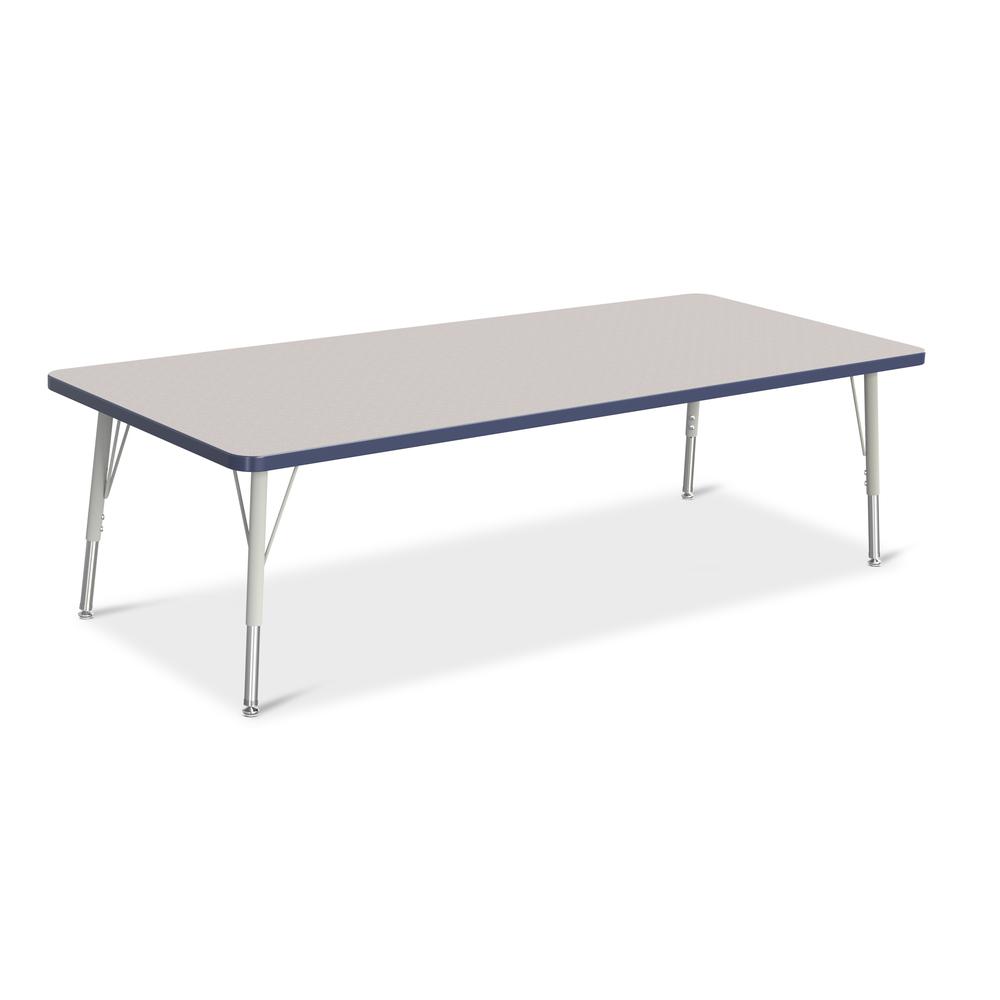 Rectangle Activity Table - 30" X 72", Mobile - Gray/Purple/Gray. Picture 9