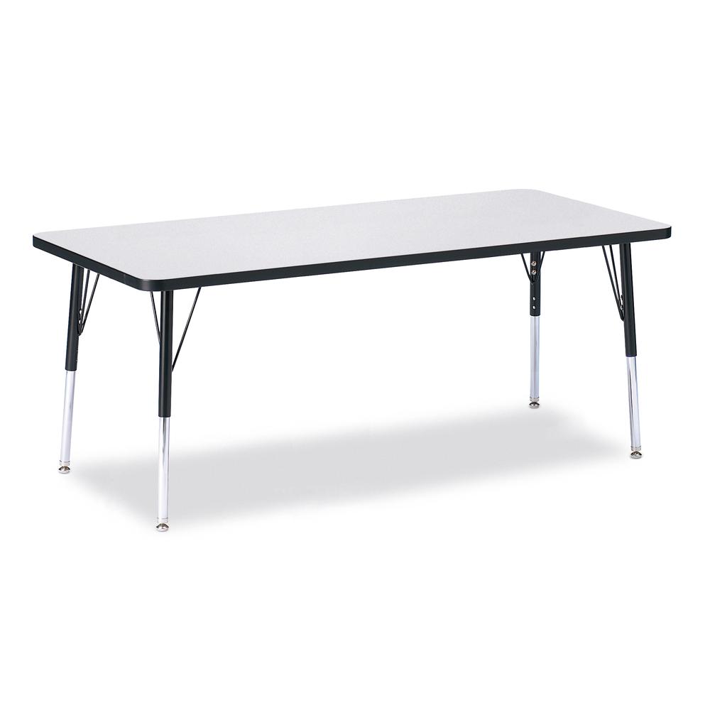 Rectangle Activity Table - 30" X 72", Mobile - Gray/Purple/Gray. Picture 6