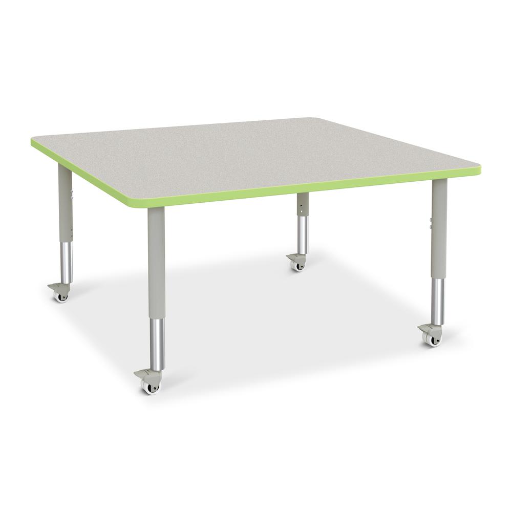 Square Activity Table - 48" X 48", Mobile. Picture 1