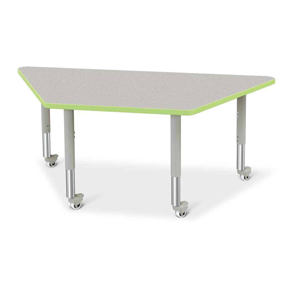 Trapezoid Activity Tables - 30" X 60", Mobile. Picture 1