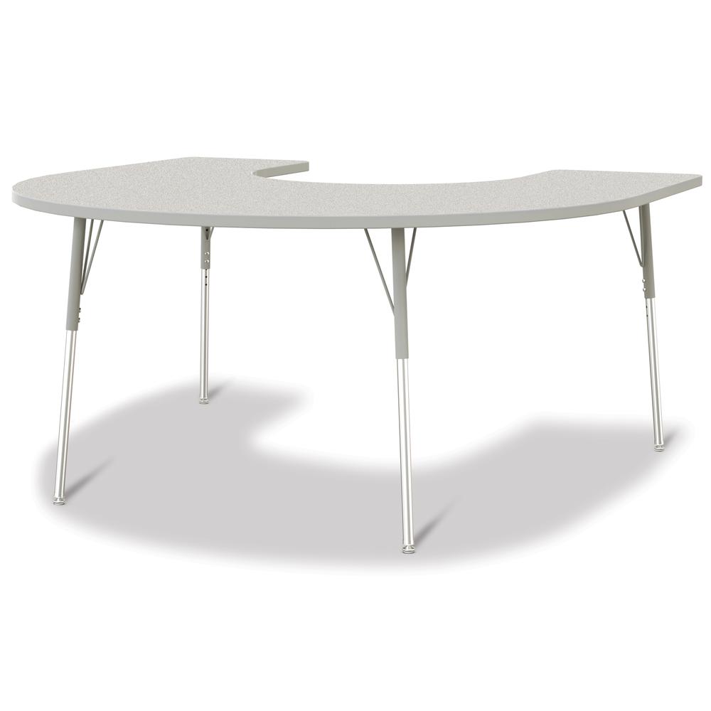 Horseshoe Activity Table - 66" X 60", A-height. Picture 1