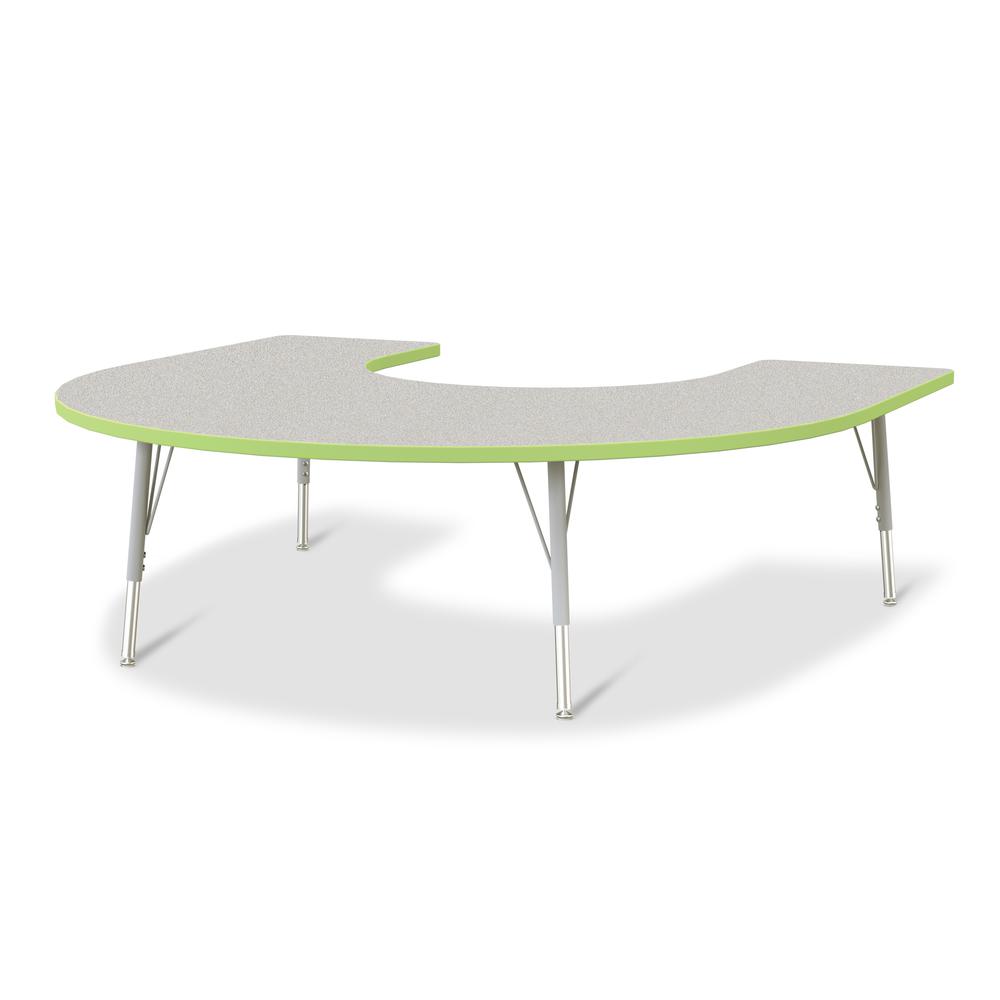 Horseshoe Activity Table - 66" X 60", E-height. Picture 1