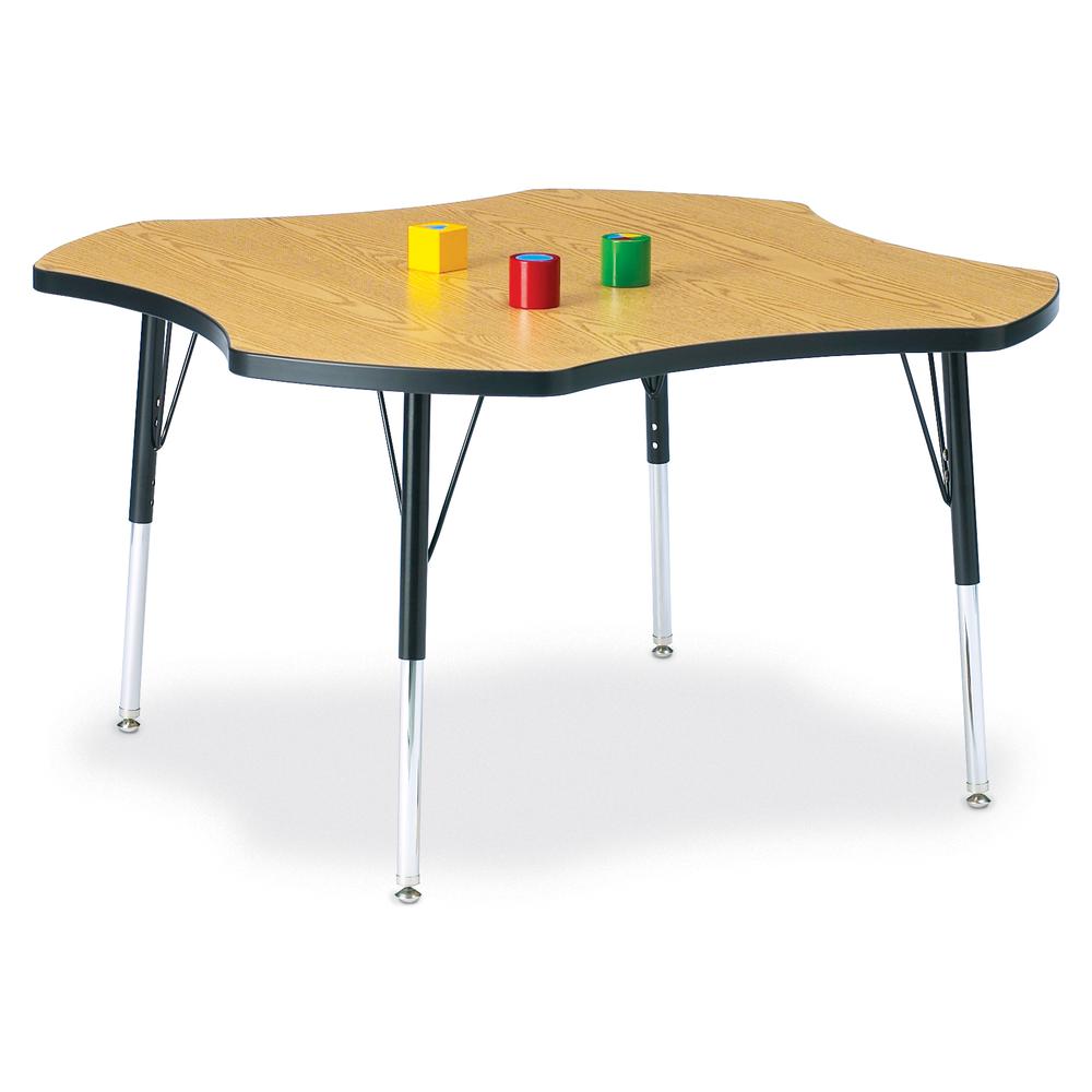 Four Leaf Activity Table - 48", Mobile - Gray/Purple/Gray. Picture 6
