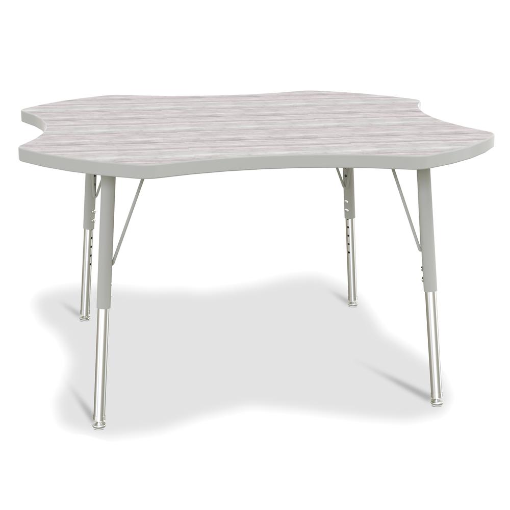 Berries® 4-Leaf Activity Table - E-height - Driftwood Gray/Gray/Gray. Picture 1