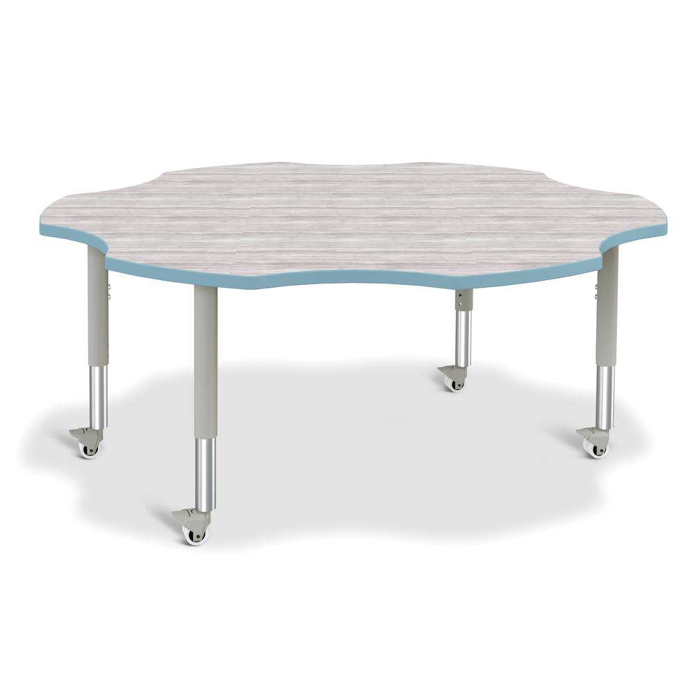 Berries® 6-Leaf Activity Table - Mobile - Driftwood Gray/Coastal Blue/Gray. Picture 1