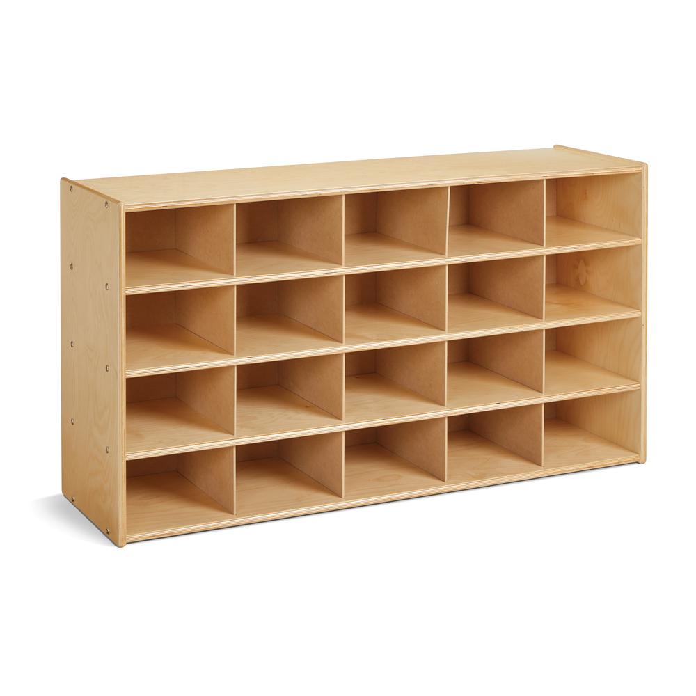 20 Cubbie-Tray Storage - without Bins. Picture 1
