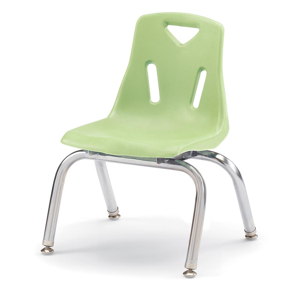 Berries® Stacking Chair with Chrome-Plated Legs - 10" Ht - Key Lime. Picture 1
