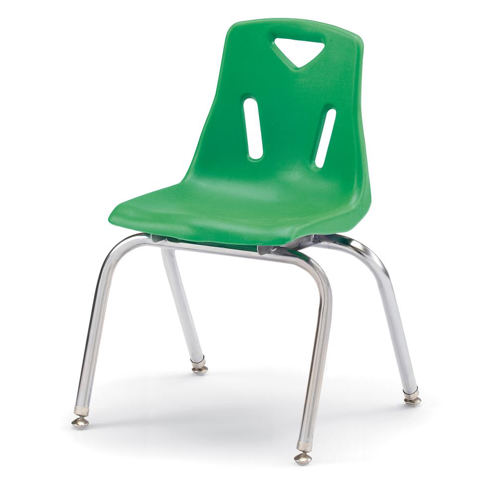 Berries® Stacking Chair with Chrome-Plated Legs - 12" Ht - Key Lime. Picture 7
