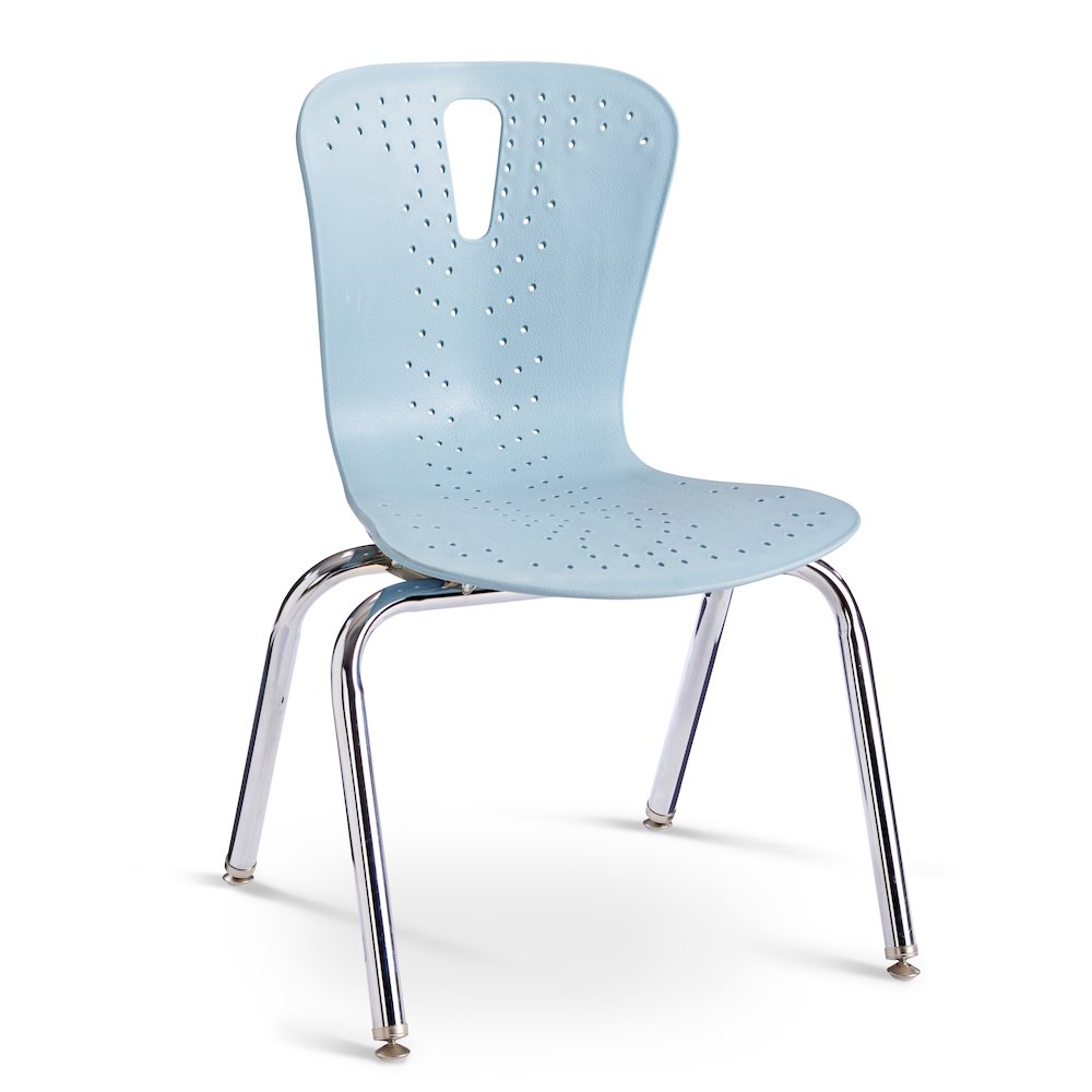 Berries Flow Chair - 16" Seat Height - Coastal Blue. Picture 1