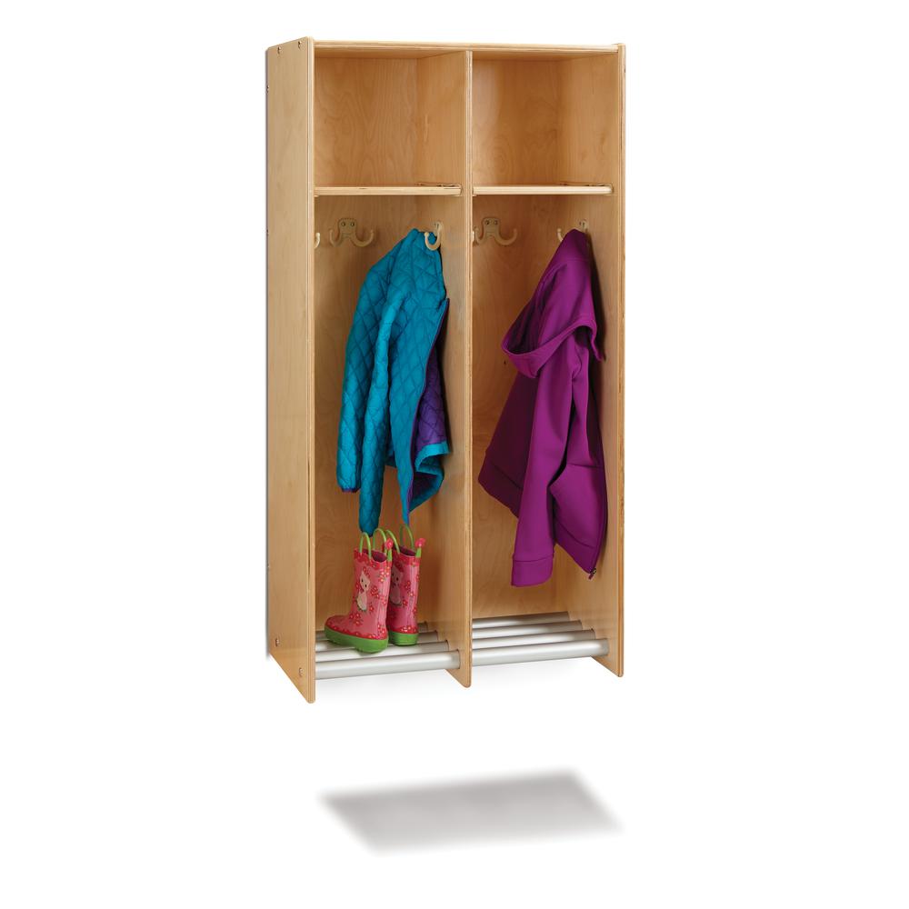 Jonti-Craft® 2 Section Hanging Locker - without Tubs. Picture 1