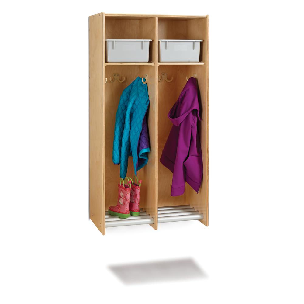 Jonti-Craft® 2 Section Hanging Locker - without Tubs. Picture 2