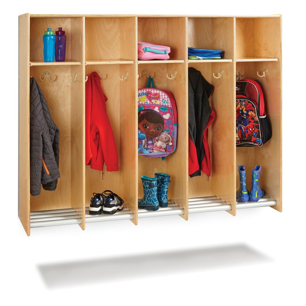 Jonti-Craft® 5 Section Hanging Locker - without Tubs. Picture 1