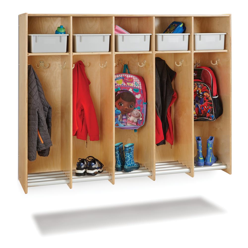 Jonti-Craft® 5 Section Hanging Locker - without Tubs. Picture 2
