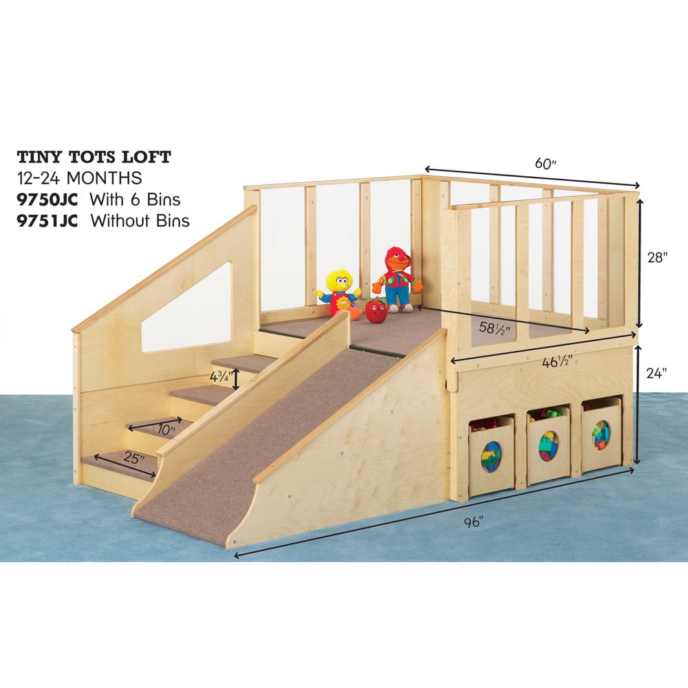 Tiny Tots Loft - 12-24 Months - with Bins. Picture 4
