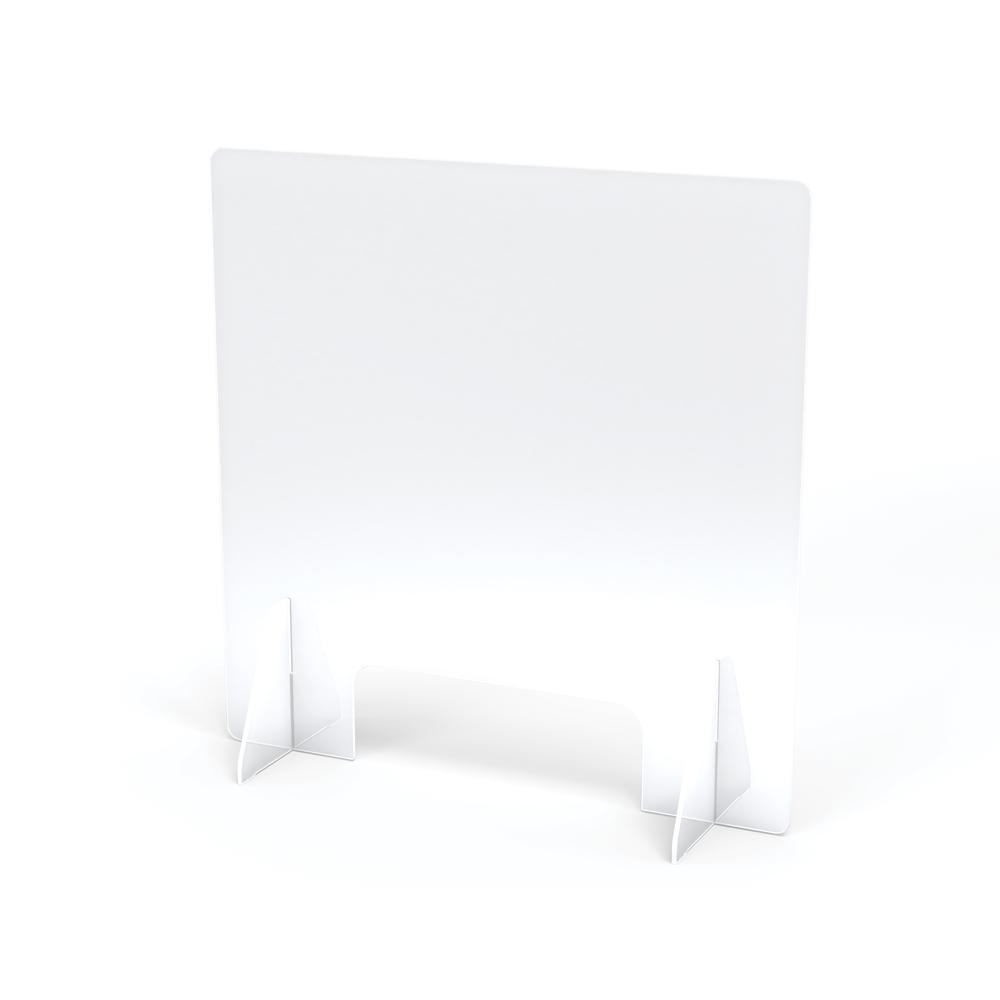 Jonti-Craft® See-Thru Table Divider Shields - 2 Station with Opening - 23.5" x 8" x 23.5". The main picture.
