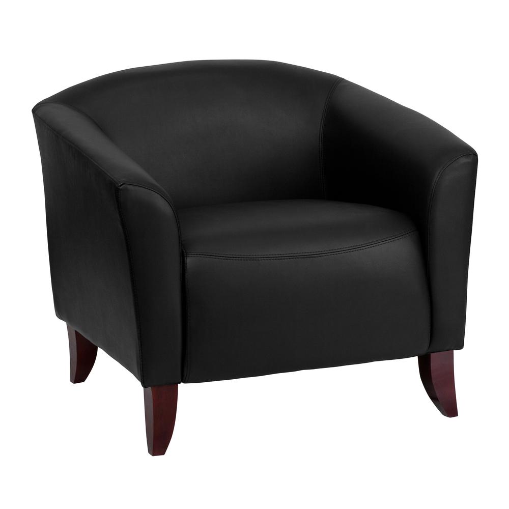 HERCULES Imperial Series Black LeatherSoft Chair. Picture 1