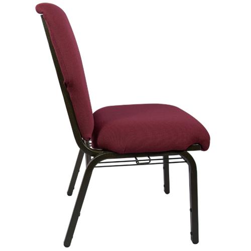 Maroon Church Chair 20.5 in. Wide. Picture 2