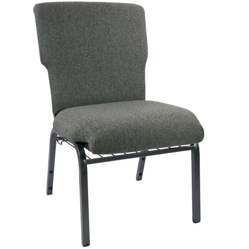 Charcoal Gray Church Chair 20.5 in. Wide. Picture 7