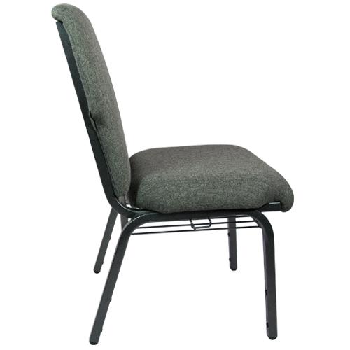 Charcoal Gray Church Chair 20.5 in. Wide. Picture 5