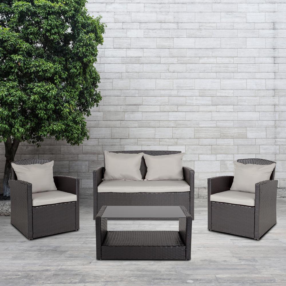 Contemporary Outdoor Seating Set. Picture 6