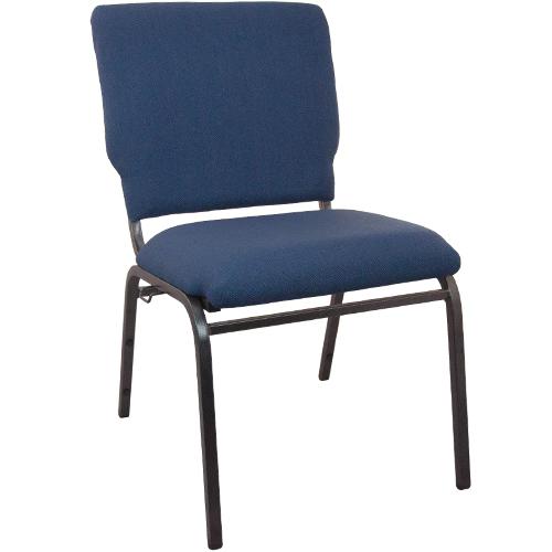 Navy Multipurpose Church Chairs - 18.5 in. Wide. Picture 4