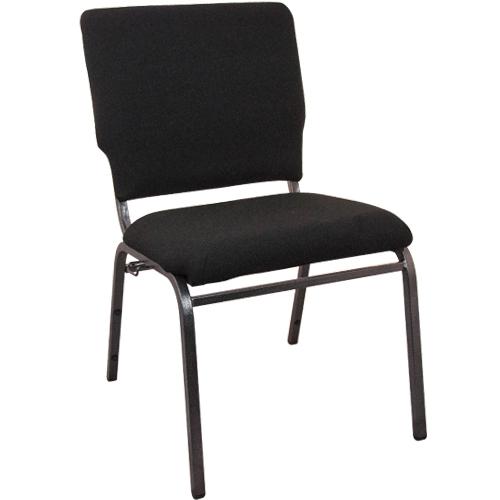 Black Multipurpose Church Chairs - 18.5 in. Wide. Picture 4