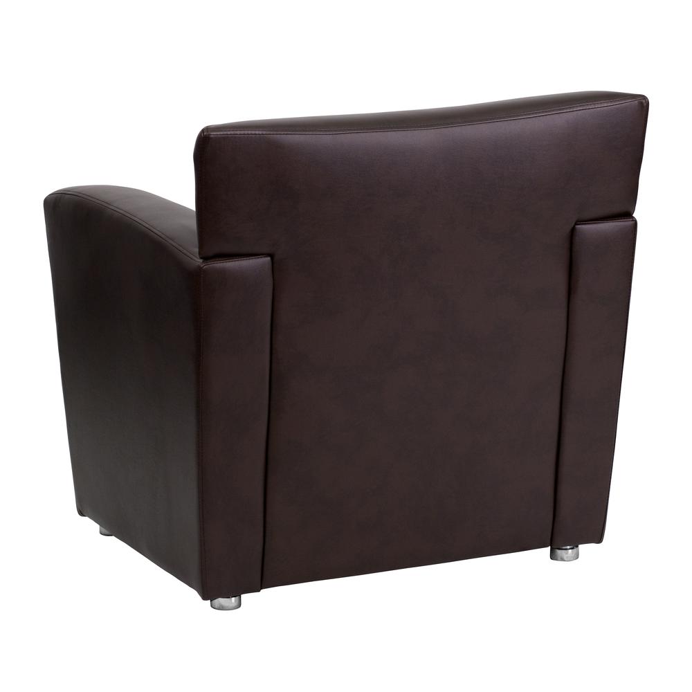 Brown LeatherSoft Chair. Picture 2