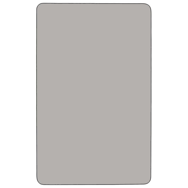 24''W x 48''L Rectangular Grey HP Laminate Activity Table. Picture 2