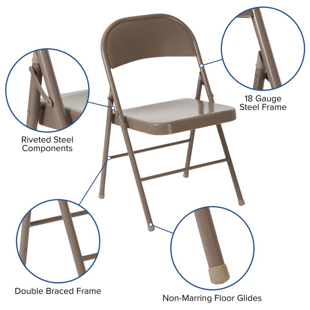 Set of 2 Metal Folding Chairs. Picture 8