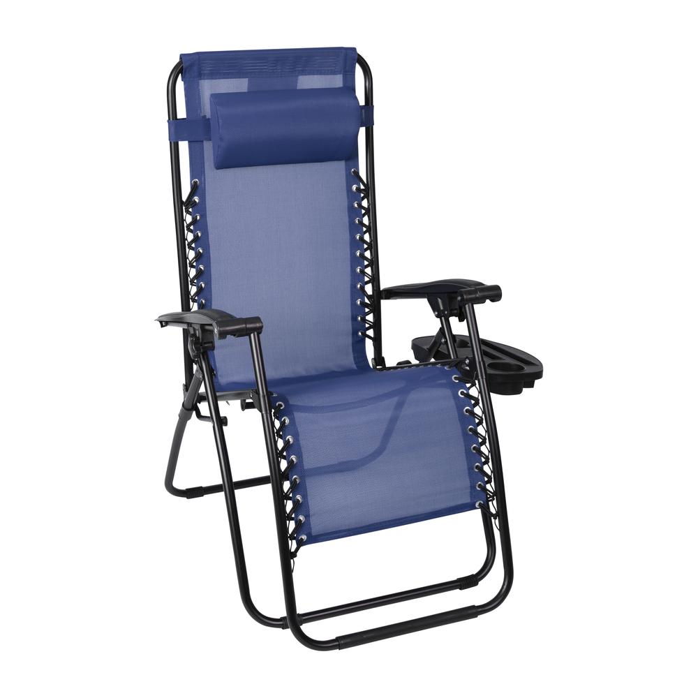 Set of 2 Portable Folding Zero Gravity Lounge Chairs. Picture 6