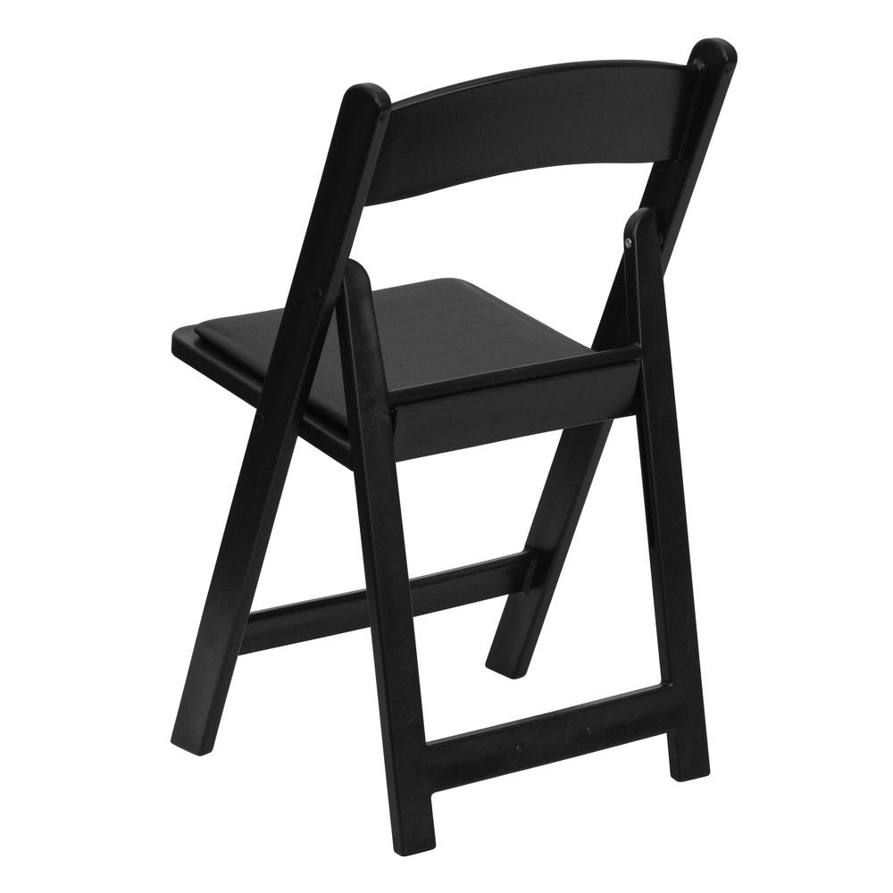 Folding Chair - Black Resin – 1000LB Weight Capacity - Event Chair. Picture 5