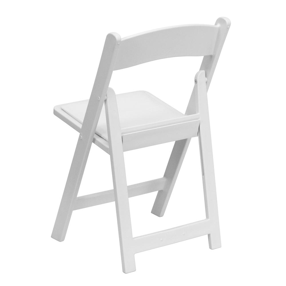 Folding Chair - White Resin – 1000LB Weight Capacity - Event Chair. Picture 5
