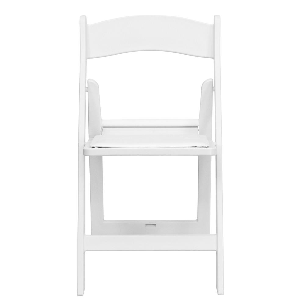 Folding Chair - White Resin – 1000LB Weight Capacity - Event Chair. Picture 6