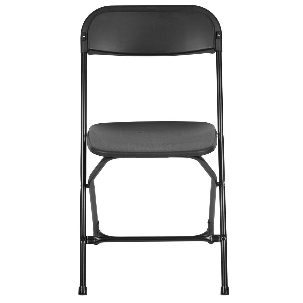Folding Chair -  - Black Plastic - 650LB Weight Capacity. Picture 6