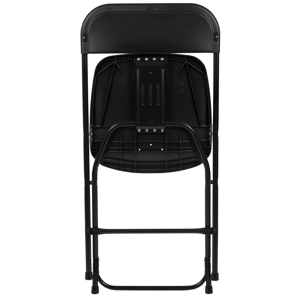 Folding Chair -  - Black Plastic - 650LB Weight Capacity. Picture 11